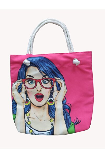 Alkan Homes Pop Art Kızı Temalı Astarlı-fermuarlı Dijital Baskılı Çok Amaçlı ...