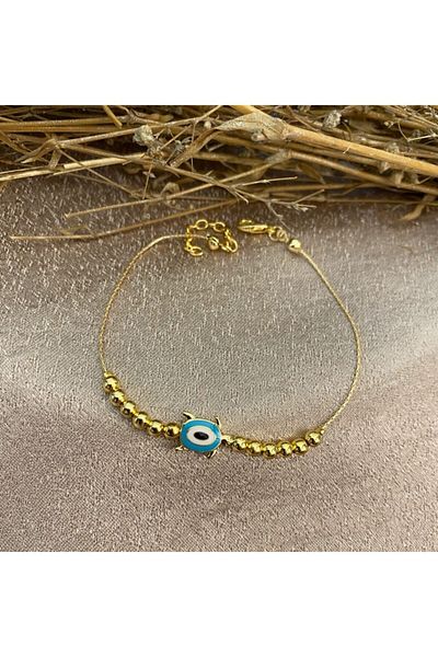 Markiz Takı Blue Turtle Anklet