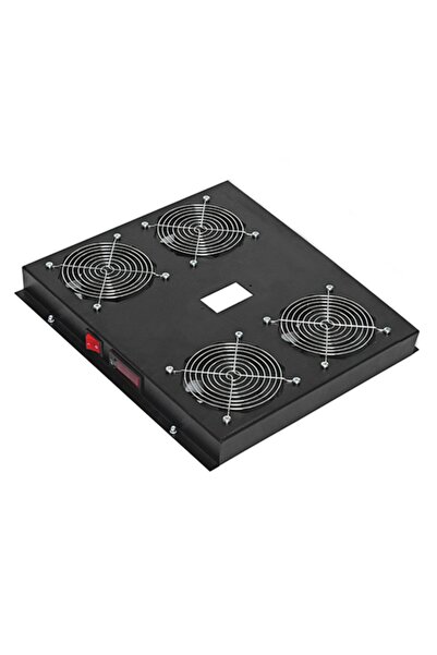 Genel Markalar Günko 1u 19 Rack Mount Kabinet 4 Lü Fan Dijital Termostatlı