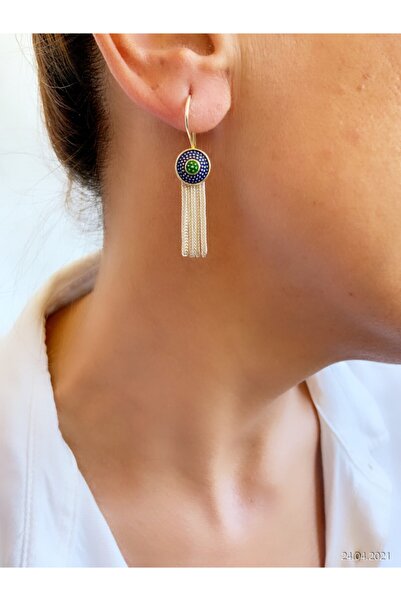 Midyat Gümüş Midyat Hasırı Renkli Tasarım Set 925 Ayar Gümüş