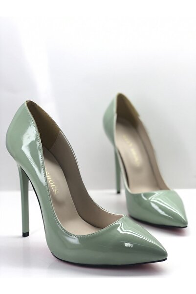 HAYYSHOES Kadın Yeşil Gizli Platformlu Topuklu Stiletto Ayakkabı