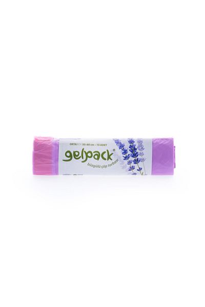 GELPACK Drawstring Lavender Scented Medium Garbage Bag 55x60 Cm