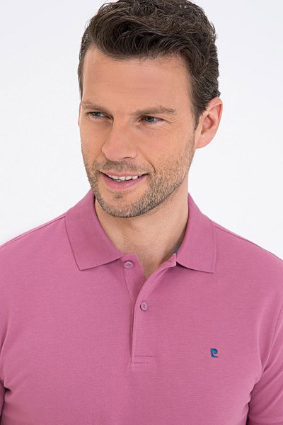 Pierre Cardin Μπλουζάκι Dried Rose Slim Fit Basic Polo Collar T-Shirt
