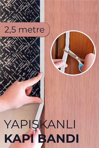 LEFİEV Lefev Adhesive Door Tape Thermal Insulation Sponge 2.50 Meters