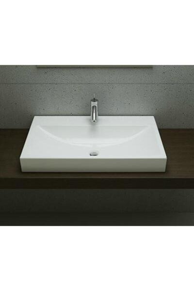 Bocchi Scala Tezgah Üstü Lavabo 80 Cm Parlak Beyaz
