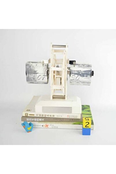 hitteknoloji Işıklı Değirmen Retro Flip Masa Saati Hediyelik Masa Saati Ilginç Hediyeler