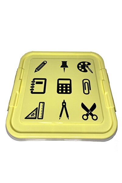 Gondol Plastik Kırtasiye Kutusu Kalemlik Düzenleme Kutusu Organizer 4.5lt