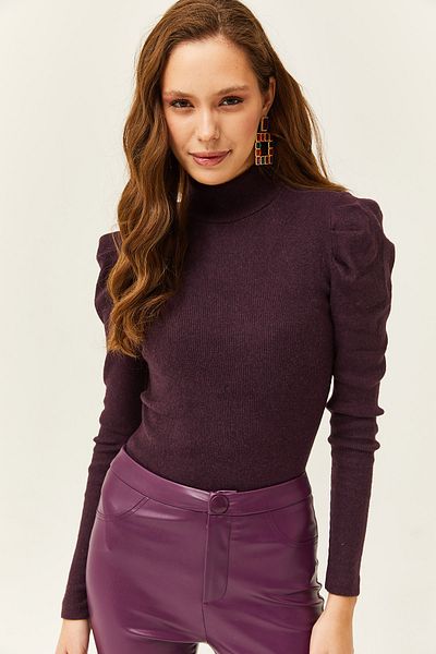 Olalook Γυναικεία Plum Princess Sleeve Lycra Μπλούζα BLZ-19001595