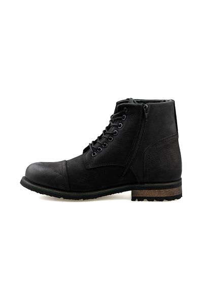 Hammer Jack 102 17715 M Black Pera Men's Daily Genuine Leather Boots 102-17715-M-BLACK-PERA Black
