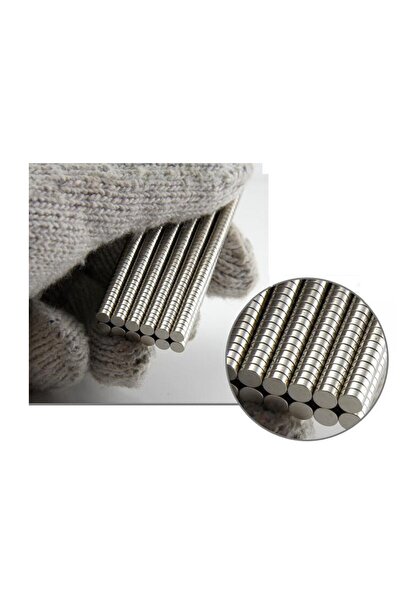 Hdg 30 adet Yuvarlak Neodyum Mıknatıs Magnet 4x2 mm - ( 4 mm genişlik - 2 mm ...