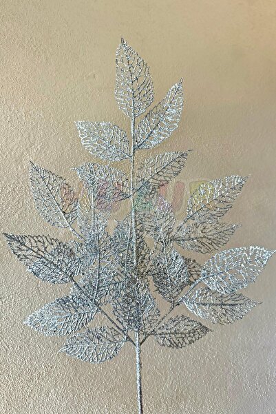 Huzur Party Store Ασημί λάμψη τεχνητό λουλούδι 85 εκ. Γκρι ασημί παγιέτα με πολλά πέταλα, λαμπερό χριστουγεννιάτικο διακοσμητικό λουλούδι