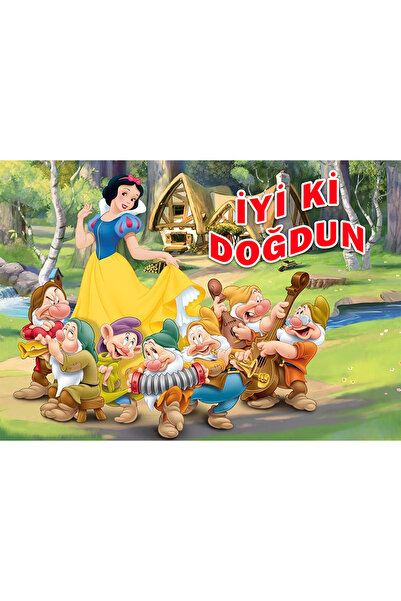 PartylandTR Pamuk Prenses 33*48 cm Doğum Günü Karton Poster