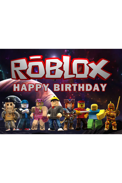 PartylandTR 33*48 cm Roblox Doğum Günü Karton Poster