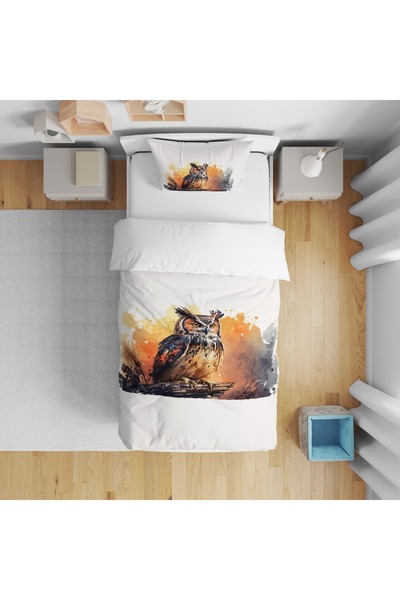 Fortek Home 3D Digital Printing Single Duvet Cover Set with Sheets