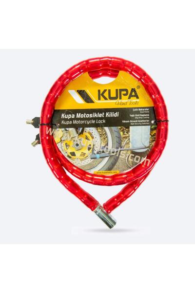 Kupa Flexible Vinyl Covered Motorcycle Lock - Steel Cable, 22 mm - 150 cm