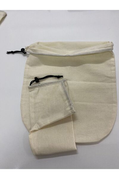 NATURAL HOME حقيبة تصفية الجبن النباتي متعددة الأغراض مكونة من قطعتين من الحليب والزبادي مقاس 25 × 25