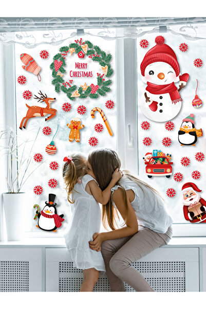 esatoys Yılbaşı Karlı Yeni Yıl Çocuk Bebek Odası Sticker