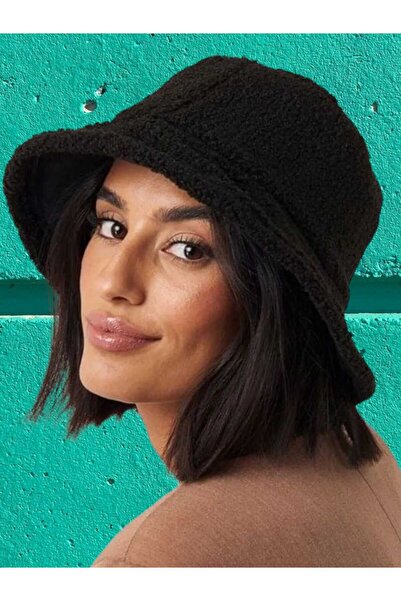 Mood Agenda قبعة دلو تيدي من القطيفة للسيدات