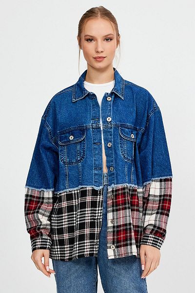 ALEXANDERGARDI COLECȚIE SPECIALĂ JACHETĂ DE DENIM GARNISĂ (AG-3020)