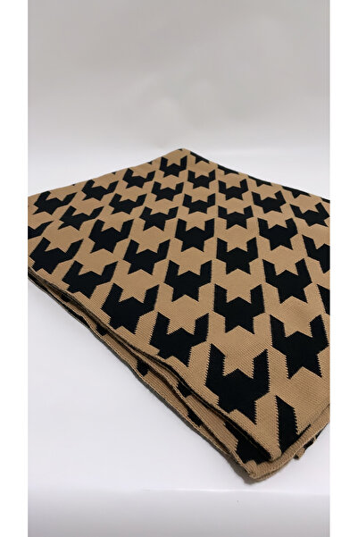 Onur Етол - Двустранен шал за рамо с шарка „хаундстут“, марка Етол Зимен продукт, дебел тъкан плат