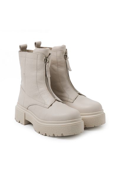 John May Women's Boots Rd-5680 John May Floater Beige