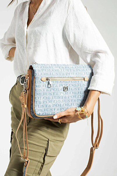 Just Polo Women's Open Denim Shoulder Bag 4013MH