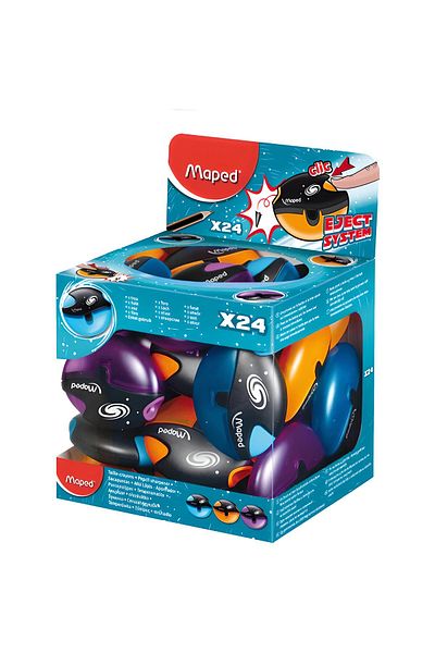 Maped PENCIL RACK GALACTIC SINGLE HOLE (PACK OF 24) 1 PACKAGE