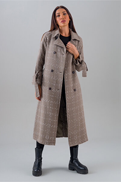 Heggo معطف خندق كبير الحجم