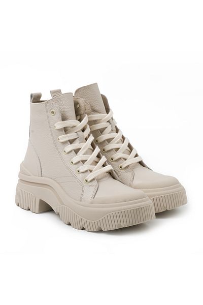 John May Women's Boots Rd-5989 John May Floater Beige