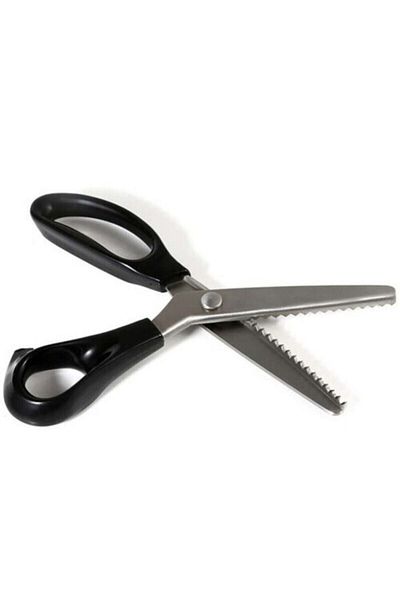 Bayar Kumaş Taksun Surfile Tailor Scissors Zig-Zag Scissors 25 Cm 15 Teeth 3 Mm Teeth Depth