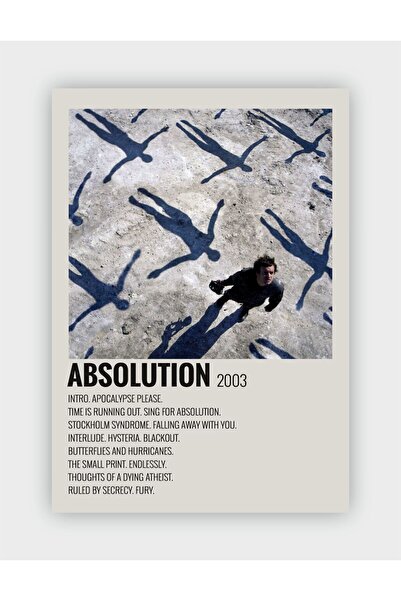 fırsatlar diyarı Muse - Absolution Duvar Posteri - Duvar Dekoru - Kalın Kağıt...