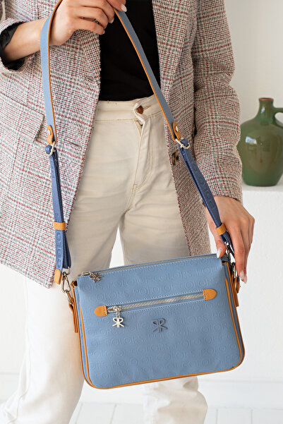 YOGII Geantă de mână și umăr pentru femei model Martin cu curea încrucișată din piele artificială impermeabilă multifuncțională