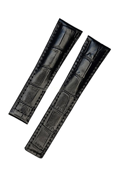 Taghever تاغ-هيوير-كاريرا-متوافق-22x20-أسود-جلد-ساعة-سلك