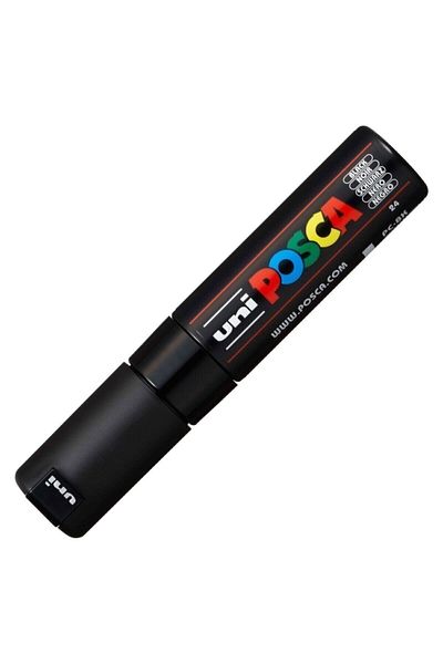 Uni Black Posca Pc-8k Painting Marker - 8.0 Mm