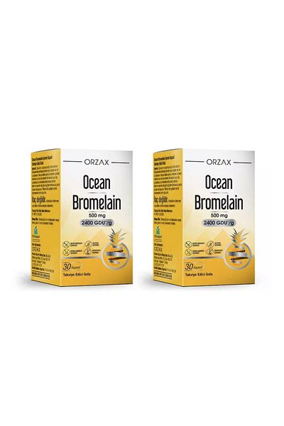 Ocean Bromelain 500 Mg Food Supplement 30 Capsules 2 Pack