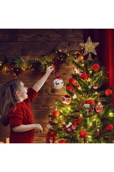 kidspartim Πρωτοχρονιάτικο Πεύκο Αστέρι Αστέρι Ασημί Μεταλλικό Χρυσό 30x20 εκ.