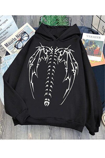 Touz Blunt Blunt Black Skeleton Unisex Hoodie