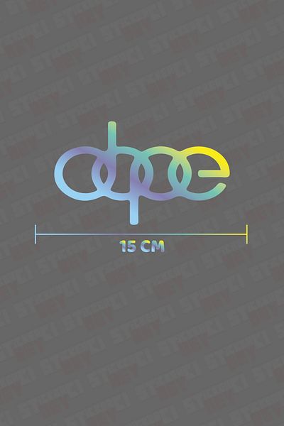 STİCKERCI BEY Autocolant din sticlă fluture hologramă de 15 cm - tăiat cu folie