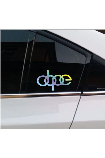 STİCKERCI BEY Autocolant din sticlă fluture hologramă de 15 cm - tăiat cu folie