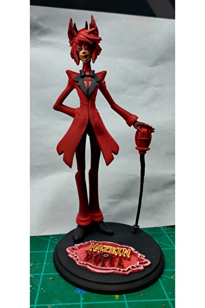 TuransoyCraft Hazbin Hotel Alastor Figür The Radio Demon Figür 25CM Büyük