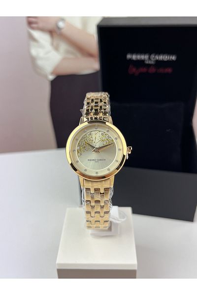 Pierre Cardin ساعة يد نسائية ستيل مقاومة للماء