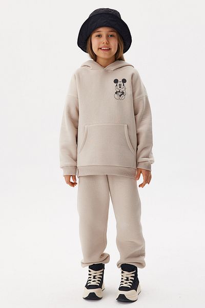 ADA BEBEK ÇOCUK Oversize Cotton Mickey Pattern Bottom Top Set