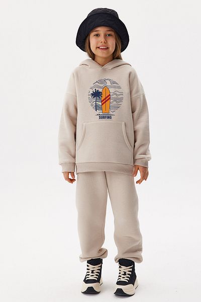 ADA BEBEK ÇOCUK Oversize Cotton Surfing Bottom Top Set