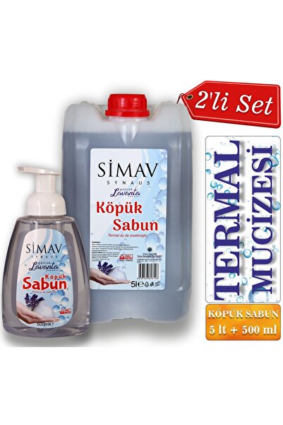 SİMAV SYNAUS Thermal Watery Lavender Essence Foam Soap Set of 2 - 5 Lt + 500 Ml