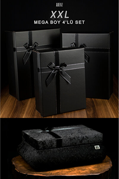 ADENZ Damat Bohçası Çeyiz Sandık Kutu 4 'lü Set - Damat Bohça Sandığı