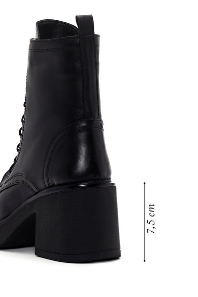 Derimod Γυναικείες δερμάτινες μπότες με τακούνι