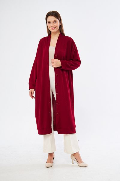 comstar Cardigan lung cu nasturi, cardigan, cardigan hijab, cardigan lung, cardigan pentru femei