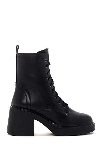 Derimod Γυναικείες δερμάτινες μπότες με τακούνι