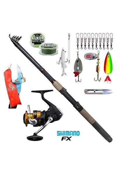 Genel Markalar Fx4000 Remixon Sapphire 270cm 10-40gr Turna Tele Spin Olta Takımı Seti