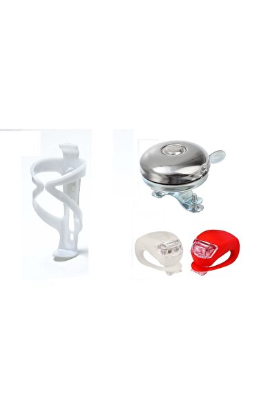 Golden BİSİKLET SULUK KAFES KROM ZİL SİLİKON 3 LÜ SET